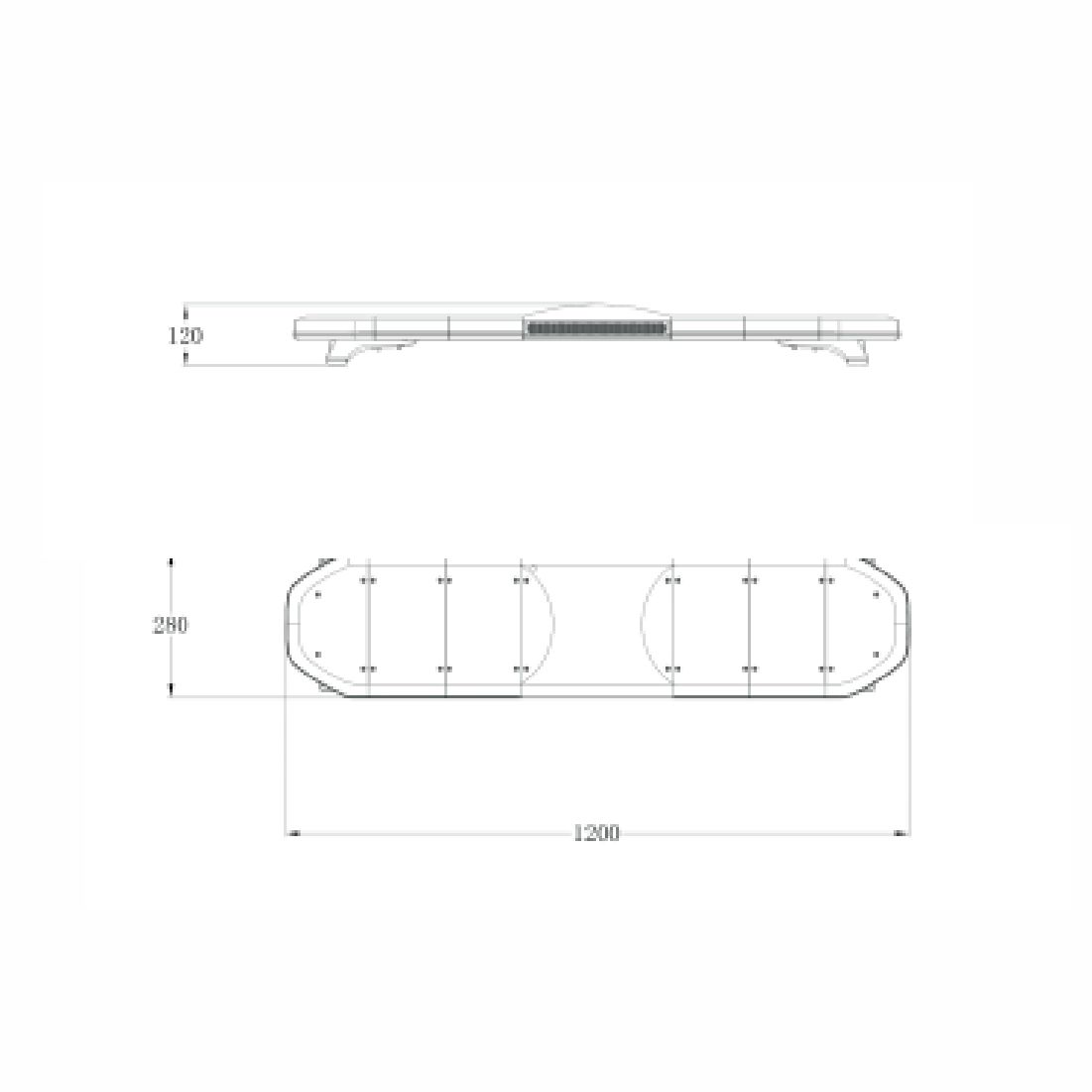 gyrophare rampe de toit led avec sirene